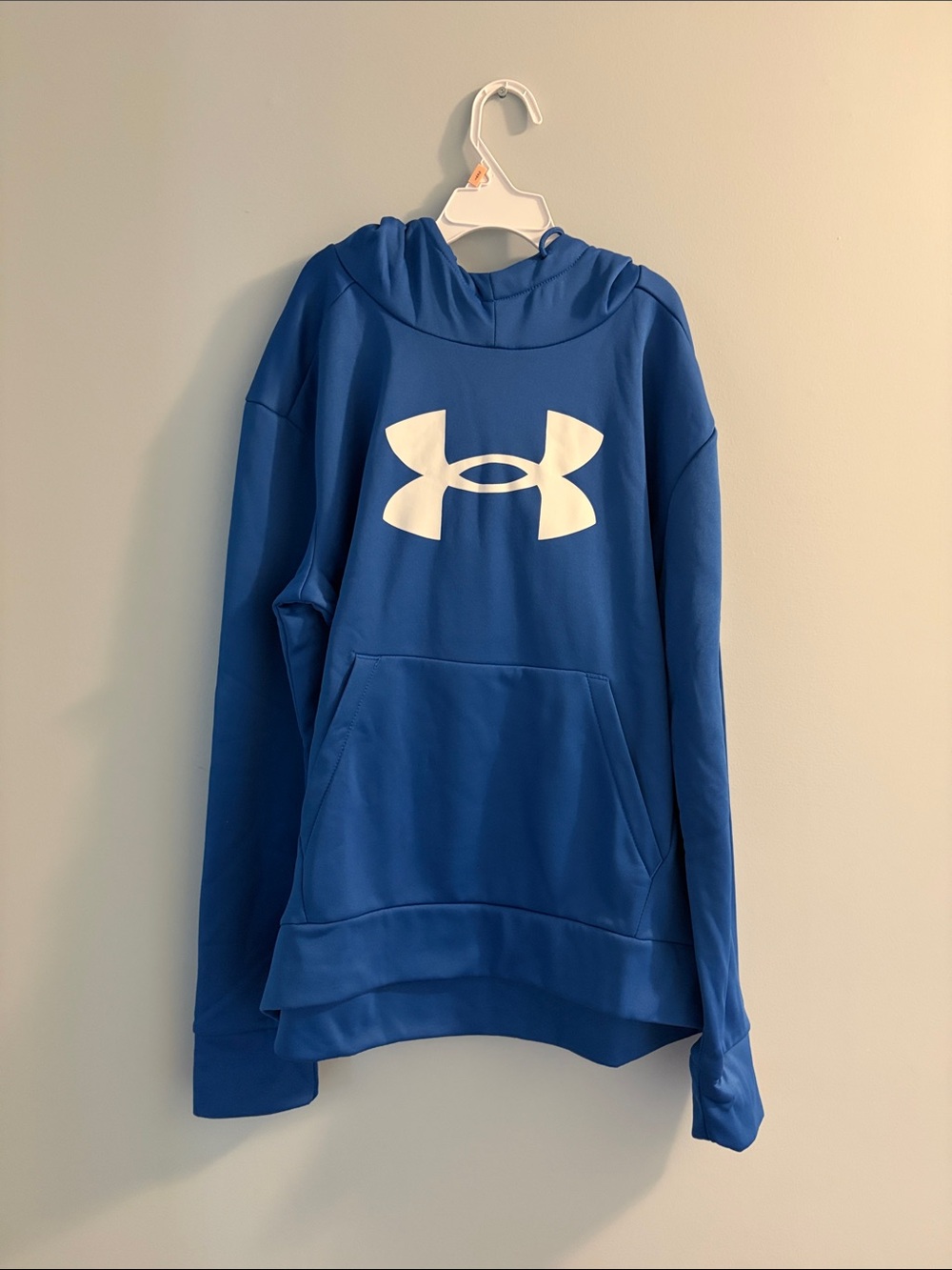 Under Armour Royal Blue Hoodie with White Logo